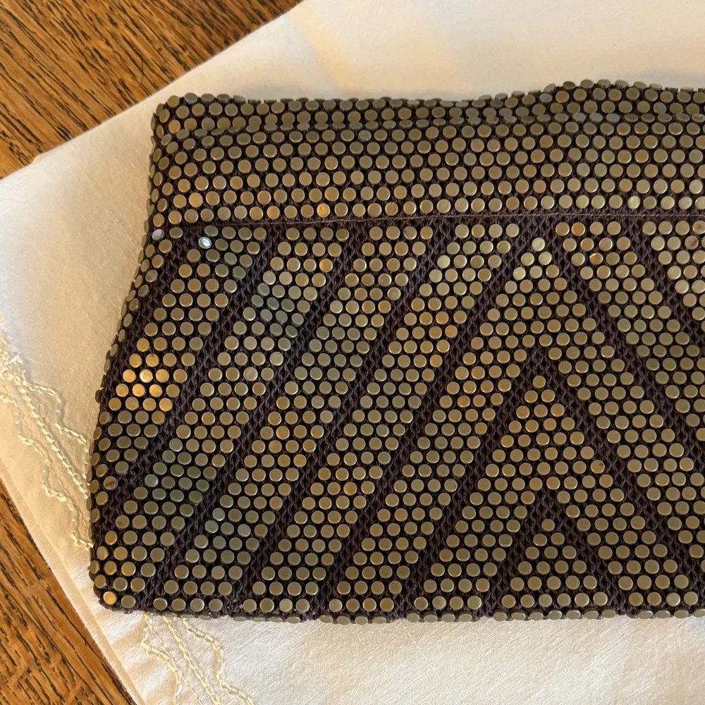 Vintage ( 1940’s?) Elegant Gold Beaded Clutch Purse. Stunning!
